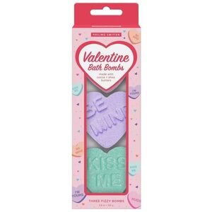 Feeling Dmitten Valentine Fizzy Conversation Hearts Bath Bombs 3pack NEW